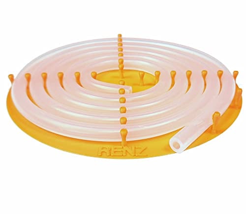 2m Milchschlauch passend für Kaffeevollautomaten Jura Saeco Bosch Siemens Nivona mit Silikonschlauch ID = 3 mm lebensmittelecht mit Aufbewahrungsschnecke