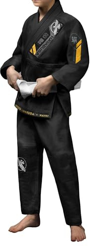 Hayabusa Ascend Lightweight Jiu Jitsu Gi Kids - Black, Y2