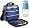 PracticFood Kit Urban Food Casual - Bolsa Térmica Porta Alimentos con Tapers Herméticos (Drink Dots Azul)