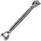 OPIOL QUALITY® Wantenspanner Gabel - Gabel M12 aus Edelstahl A4 V4A (1 Stück) Geschweißt Geschlossen Seilspanner Spannschlos Spanner Spannschlösser Spannschraube