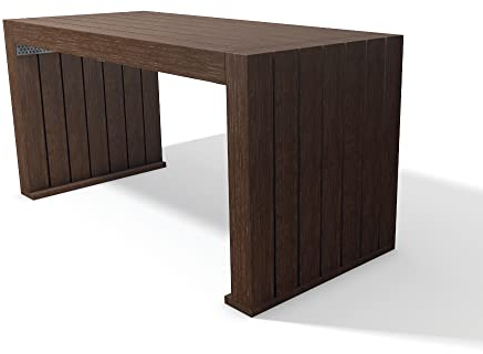 hanit Calero Gartentisch, wetterfester Tisch für den Außenbereich; 1,50m; braun