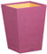RHODIA 194628C - Fuchsia Waste Paper Bin - 24x24x32 cm - Orange Saddle Stitching - Faux Leather Exterior - Home Office Collection Rhodiarama - Office Organization & Designer Storage