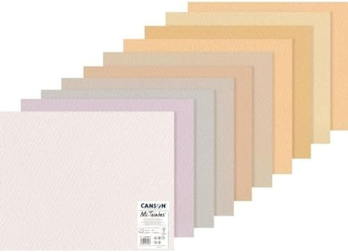 MI-TEINTES 50X65 160G Pastellfarben, Packung 10 Blatt
