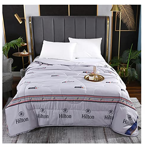 ASDFGHT 4 Jahreszeiten Bettdecken 150 X 200 Seidener Hautfreundlicher Baumwoll Sommerkühler Mit 100% Mikrofaser Bezug Gewichtsdecke (Color : D, Size : 150x200cm(59x79in))
