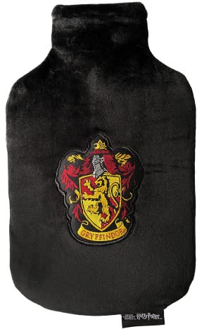 Groovy UK Harry Potter Gryffondor Bouillotte Noir/Bordeaux/Or, Noir/Bordeaux/Or, Taille M