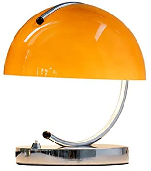 SXYSXYSXY Modern Glas Tischlampe Vintage Orange Nachtlicht Nachttischlampe Dekorative Tischleuchte Kreatives Design E27 Schreibtischlampe für Kinder Schlafzimmer Wohnzimmer Hotel Café D23*25CM