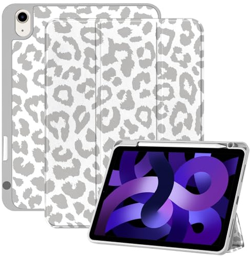 Deokke Kompatibel mit iPad Air 11 Zoll Hülle M3/M2 (2025/2024), iPad Air 5. / 4. (2022/2020) Generation 27,7 cm (10,9 Zoll), Stifthalter, TPU-Rückseite, automatische Sleep/Wake-Abdeckung, niedlich