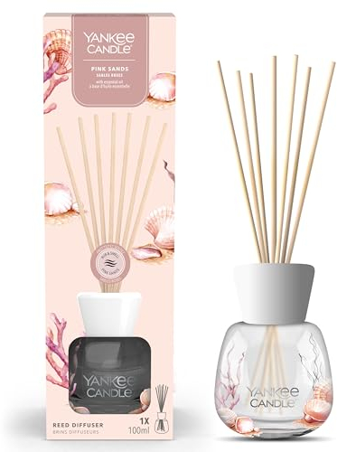 Yankee Candle Signature Scented Reed Diffuser | Pink Sands Aroma Diffuser | up to 10 Weeks of Fragrance | 100 ml for Women