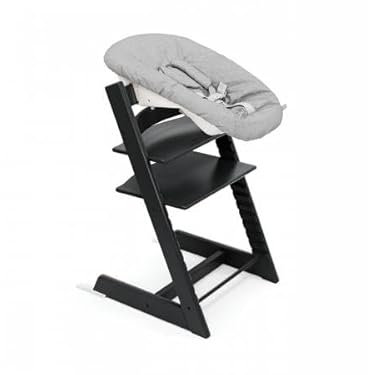 Chaise Tripp Trapp Noir avec Newborn Set