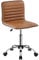 Yaheetech Chaise Bureau sans Accoudoir Hauteur Réglable à Dossier Confortable 120 kg pour Chambre Bureau Studio Brun Vintage