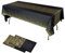 2 Stück Schwarz Gold Party Tischdecke Bierbank Tischdecke Einweg Rechteck Gold Dot Wasserdicht Tischdecke für Geburtstag Hochzeit Jahrestag Weihnachten Abschlussfeier Cocktail Party (Schwarz Gold)