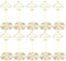 Lwuey Tisch Fotohalter, 10 Stück Gold Flugzeug Metal Nummern Karten Halter Memohalter Bilder Foto Clip Memo Namenbild Hochzeits Dekoration für Büro Wohnung Geburtstag Babyparty Jubiläumsparty