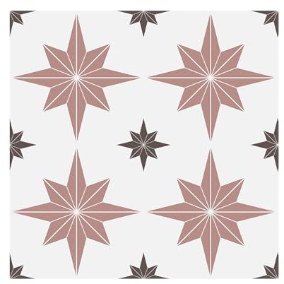 Alwayspon 24Pcs 30x30cm Pink Polar Star Thickened Peel and Stick Vinyl Floor Tiles Sticker, Self-Adhesive Waterproof Backsplash Sticker Wall Tile Transfer Stickers for Kitchen Bathroom
