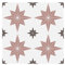 Alwayspon 24Pcs 30x30cm Pink Polar Star Thickened Peel and Stick Vinyl Floor Tiles Sticker, Self-Adhesive Waterproof Backsplash Sticker Wall Tile Transfer Stickers for Kitchen Bathroom