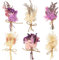 LAUMOE 6 Pcs Fleurs Séchées, Fleur Séchée Bouquet de Fleurs Séchées Fleurs Sechees Vrac Fleur Sechees Decoration pour Scrapbooking Bougie Bricolage Résine Époxy Floral Fabrication (Style 1)