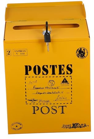 BESTonZON 1 STK Briefkasten Gebet Umschlagbox Outdoor- Vorschlagsboxen Alte Schlüssel Briefhalter Zur Wandmontage Weihnachtsdekoration An Der Wand Montiert Büro Eisenblech Halterung