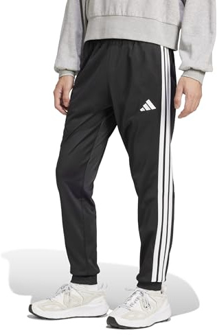 adidas Herren 3-Stripes Tricot Track Pants, Black/White, 3XL