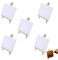 Mini Staffeleien mit Leinwand, Mini Holzstaffelei Set, Leinwand mit Staffelei Kleine, für Hochzeit Dekoration, Malhandwerk (5)