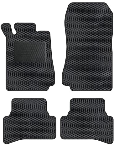 moto-MOLTICO Eva Fußmatten Auto - Automatten passend für Mercedes-Benz CLK W208 1997-2003 (mit Verstärkung), rutschfeste und Wasserfeste Autoteppiche