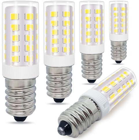 Tupolife Glühbirne E14 12V LED Kaltweiß 6000K 3W 250LM Ersetzt 25W-30W Glühlampe, E14 LED-Leuchtmittel Niederspannung AC/DC 12V-24V, Klein 12V Lampe für Camping Garten, 5 Stück