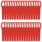 50 Piezas Cuchilla Cortacesped Rojo Recambio, Cuchillas de Plástico para Desbrozadora, Cuchillas Cortador de Césped Repuesto, Cuchillas de Plástico Cortacésped, Accesorio y Cuchilla de Repuesto