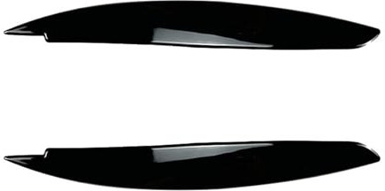 yinjieEUR 2 Stück Autoscheinwerfer Augenbrauen für BMW 1 Series E81 E82 E87 E88 2004-2014, Augenlid Abdeckung Wimpern Augenbrauen Aufkleber Scheinwerferblenden Schutz Und Dekoration Ersatz