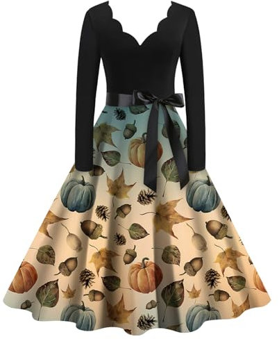 Halloween Kostüm Damen, Kleider Damen Halloween Kostüm Frauen Sexy Halloween Kostüme Für Frauen Abendkleid Horror Kostüm 27 Dresses Sexy Halloween Kostüm Gothic Rock Halloween (A17,XXL)
