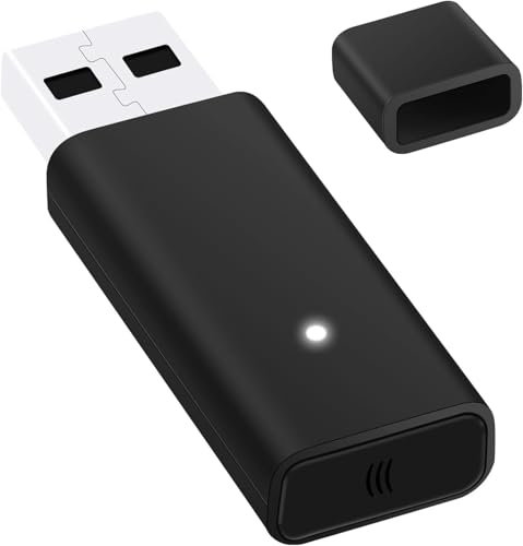 QIQIAZI Adaptador inalámbrico para controlador Xbox One compatible con PC Windows 10, receptor de juegos inalámbrico USB para PC, portátiles y tabletas