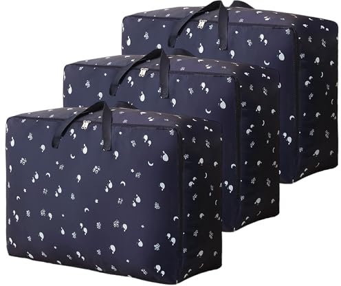 Heavy Duty Storage Bags Large,Extra Large Moving Bags Strong,Zip Storage Bags for Clothes