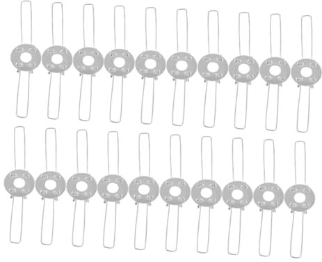 Veemoon 30st Leuchtende Federschnalle Universeller Lampenclip Clips Für Deckenlampen Federklemme Für Led-downlights Panel-leuchten-clip Leichte Befestigungsclips Lampenschirm Eisen Silver