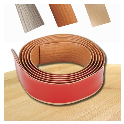 Vinyl Übergangsprofil | Bodenleiste | Übergangsleiste ohne bohren | Teppichkantenleiste | Türleiste Selbstklebend, für FußbödenÜbergangsleisten Laminat Ausgleichsprofil(Brown,2mx4cm)