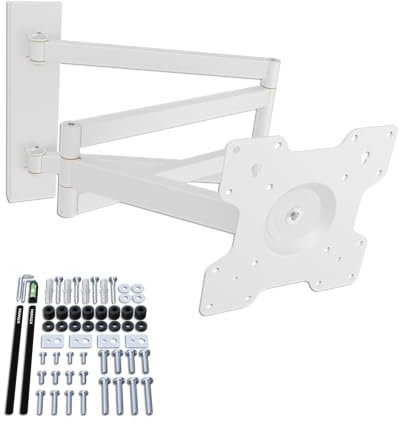 XTRARM supporto da parete TV Axis XL 108,5 cm girevole inclinazione, fino 25 kg VESA 200 bianco