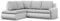 Mebligo - Ecksofa mit Schlaffunktion und 2 Bettkasten Grau + Grau 230x89x200 (BxHxT) FORESTA - Links Eckcouch, Sofas & Couches, Couch L Form, Cauchsofa, Sofa Wohnzimmer, Ecke Sofa