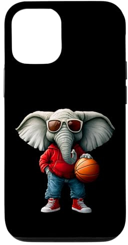 Elefanten Basketball / Basketballer Elefant Hülle für iPhone 12/12 Pro