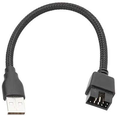 Ohulelks USB A to 9 Pin USB Extension Cable USB A Male to USB 9 Pin Extension Cable External USB A Male Extension Cable