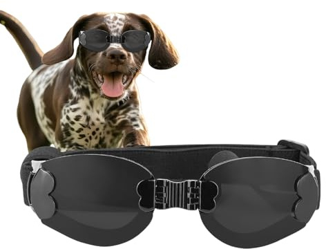 Hundeschutzbrille,Welpen Sonnenbrille | Verstellbarer Sitz Blendfreie Tönung Für Spaziergang Gebirge Skifahren