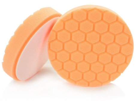 Chemical Guys BUFX_102_HEX4 Hex-Logic Medium-Heavy Cutting Pad, Orange (4.5 Inch Pad made for 4 Inch backing plates), 1 Pad Included