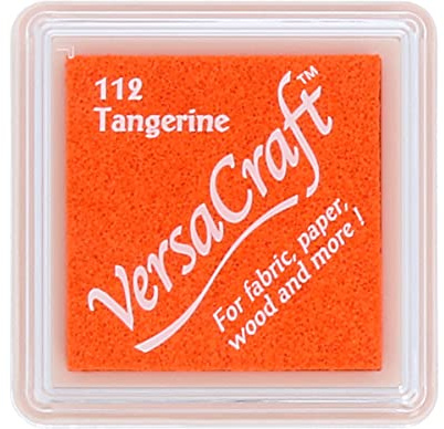 Artemio Tsukineko Sky Mist Versacraft Small Ink Pad, Wood, Tangerine