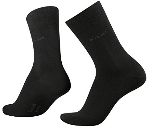 bugatti Basic Mens Socks 2er Pack 6702 610 Strumpf black schwarz