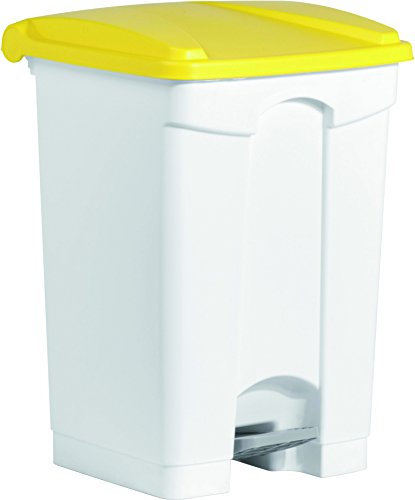Helit H2402118 - Tret-Abfallbehälter the step 45L, gelb