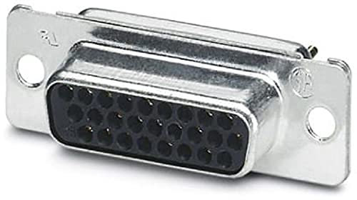 PHOENIX CONTACT VS-15-BU-DSUB-HD-EG D-Sub-Kontakteinsatz, Shell-Größe 2, Befestigung mittels Bohrung 3mm, 10.150g, 10 Stück