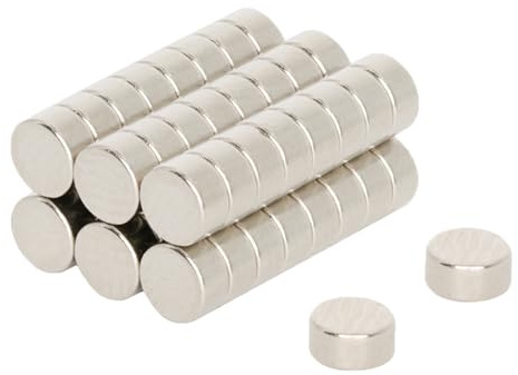 N35 Neodymium Magnet for Arts, Crafts, Model Making, DIY, Hobbies, Science, Office and Home - 3mm dia x 1.5mm thick - 0.18kg Pull - Pack of 50