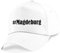 Reifen-Markt Base Cap Hashtag #Magdeburg Größe Uni Farbe Weiss Druck Schwarz