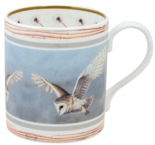 Mug - Barn Owl, Fine Bone China by Wildlife Artist Robert E Fuller | Free P&P | Gift Boxed