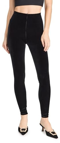 Commando Women's Velvet Leggings, Black, S