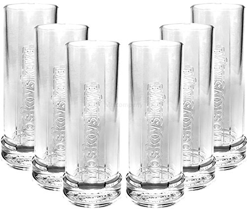 Moskovskaya Vodka Glas Gläser-Set - 6x Longdrink Gläser