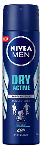 Nivea MEN dry active, Anti Transpirant 48h, 48h protection, 2er Pack, (2x150ml)