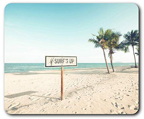 Surfs Up Surfing Beach Mouse Mat Pad Computer PC Laptop Gaming Office Home Desk Accessory Gadget 2465