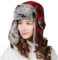FANCET Unisex warme Fliegermütze Winter weiche Trappermütze mit Kunstfell Winddicht Rot S/M