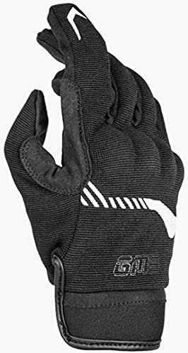 GMS Jet-City Motorradhandschuhe Schwarz/Weiß XL